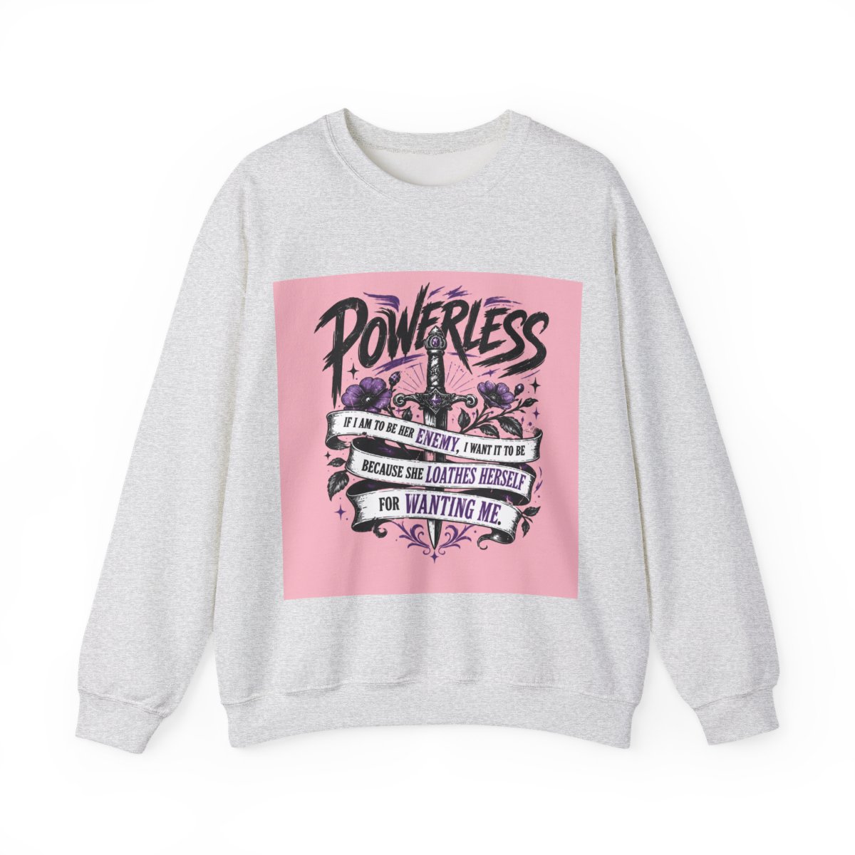 Powerless, Lauren Roberts - Dark Romance Pullover, Enemies to Lovers Bookish Sticker - alternate angle 2, merchandise