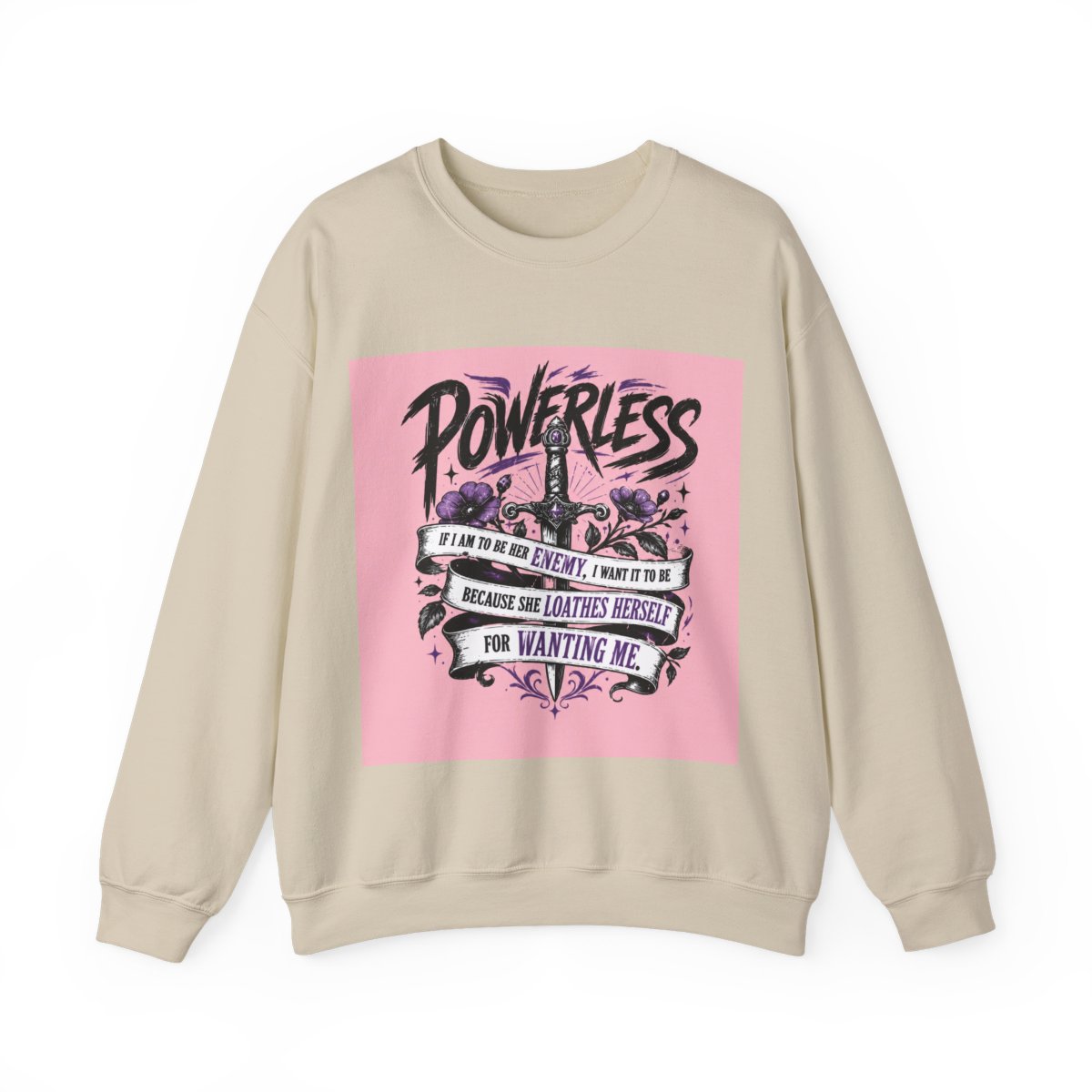 Powerless, Lauren Roberts - Dark Romance Pullover, Enemies to Lovers Bookish Sticker - alternate angle 4, merchandise