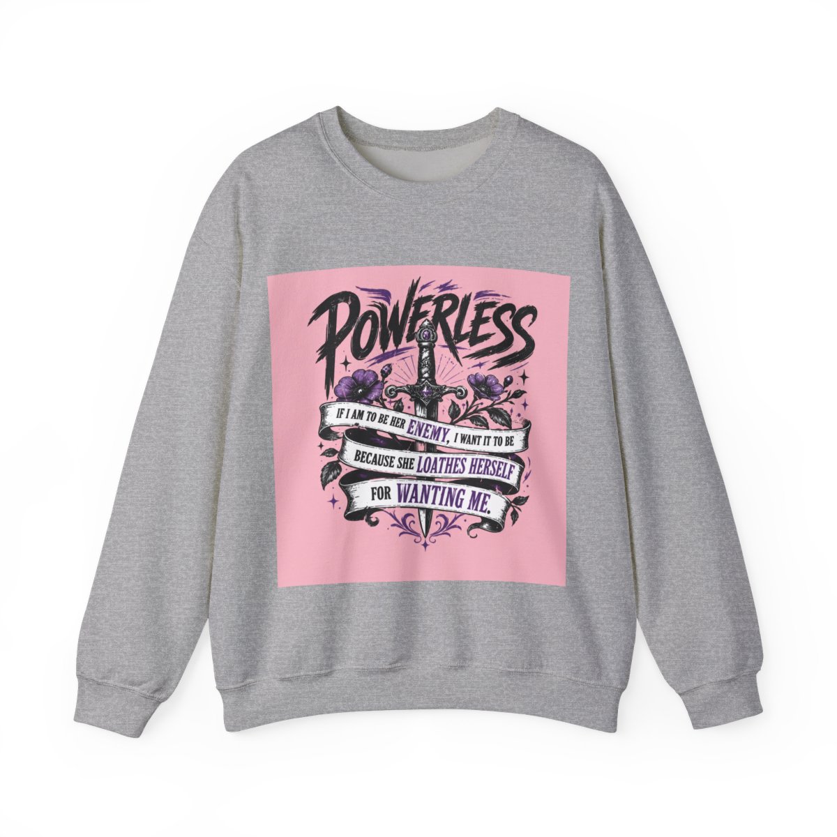 Powerless, Lauren Roberts - Dark Romance Pullover, Enemies to Lovers Bookish Sticker - alternate angle 5, merchandise