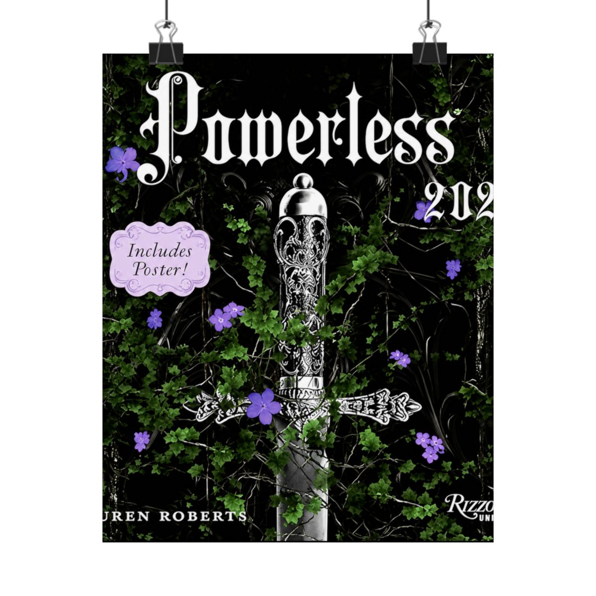 Powerless 2027 Wall Calendar (Includes Full-Color Poster) | Lauren Roberts - alternate angle 3, merchandise