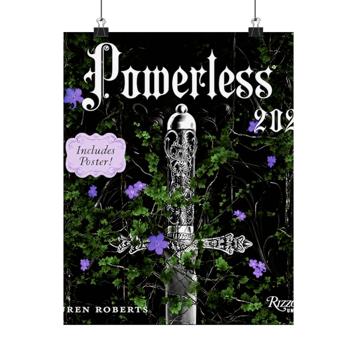 Powerless 2027 Wall Calendar (Includes Full-Color Poster) | Lauren Roberts - alternate angle 2, merchandise