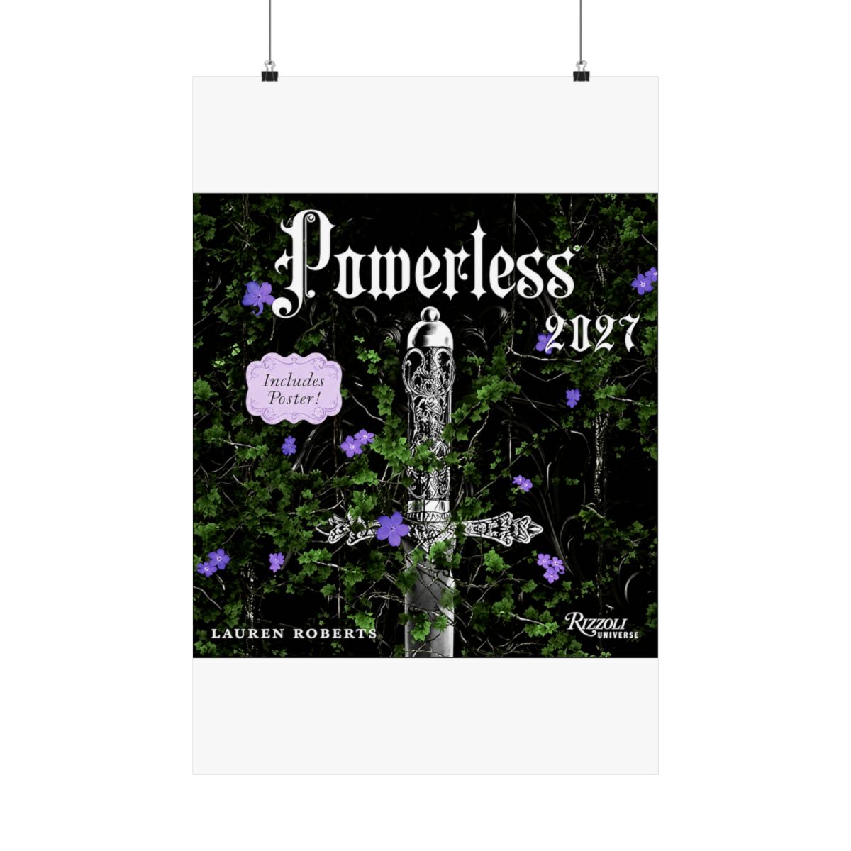 Powerless 2027 Wall Calendar (Includes Full-Color Poster) | Lauren Roberts - Official posters merchandise