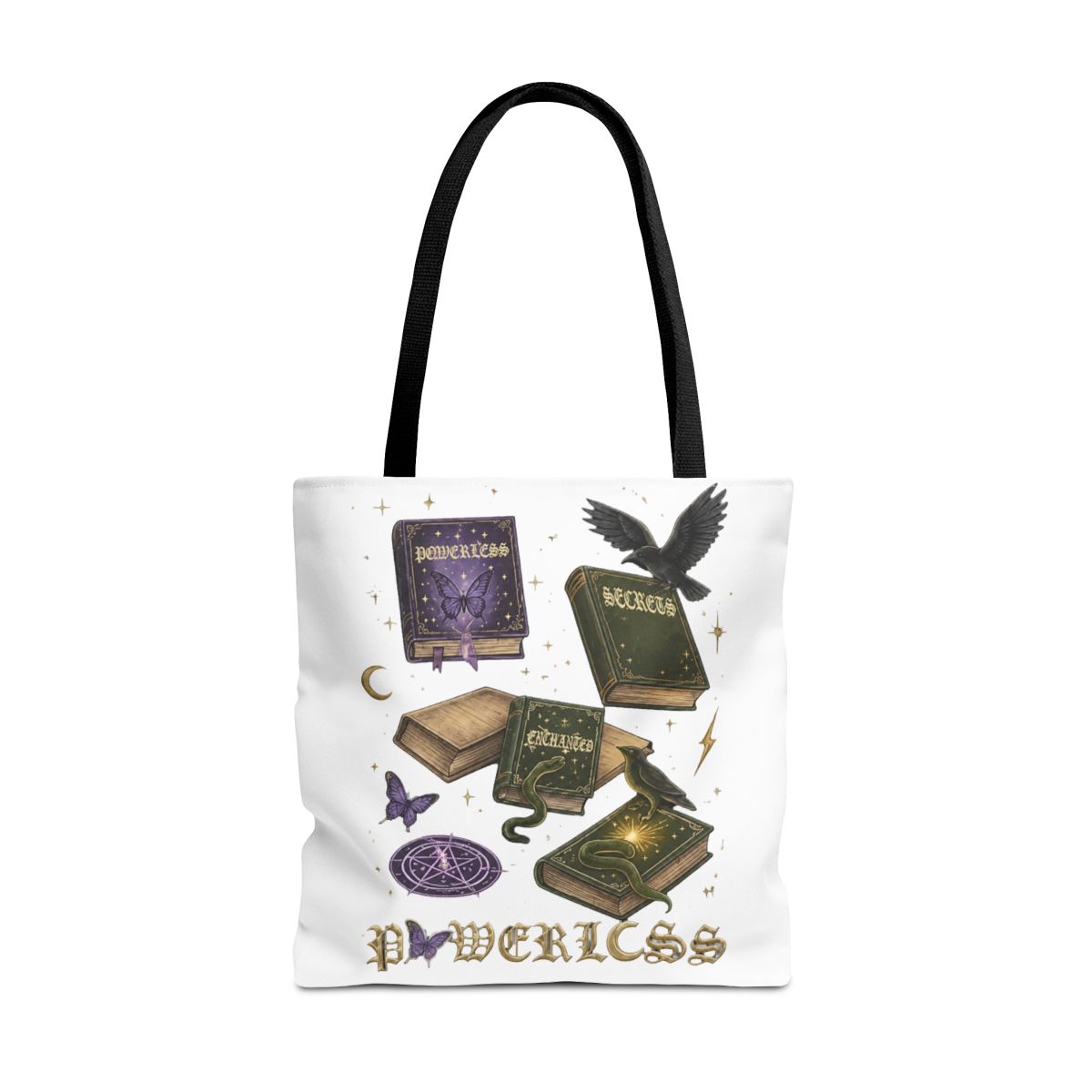VAMSII Powerless Bookish Merch Powerless Book Quote Inspired Crossbody Bag Fantasy Book Lover Gifts | Lauren Roberts - alternate angle 3, merchandise
