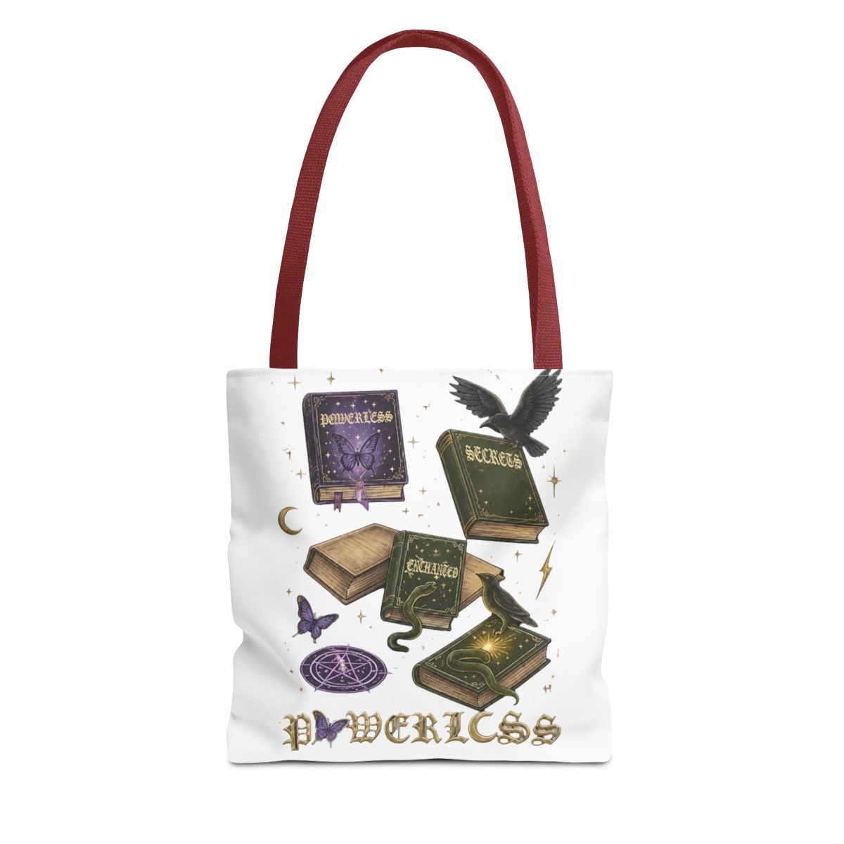 VAMSII Powerless Bookish Merch Powerless Book Quote Inspired Crossbody Bag Fantasy Book Lover Gifts | Lauren Roberts - alternate angle 4, merchandise