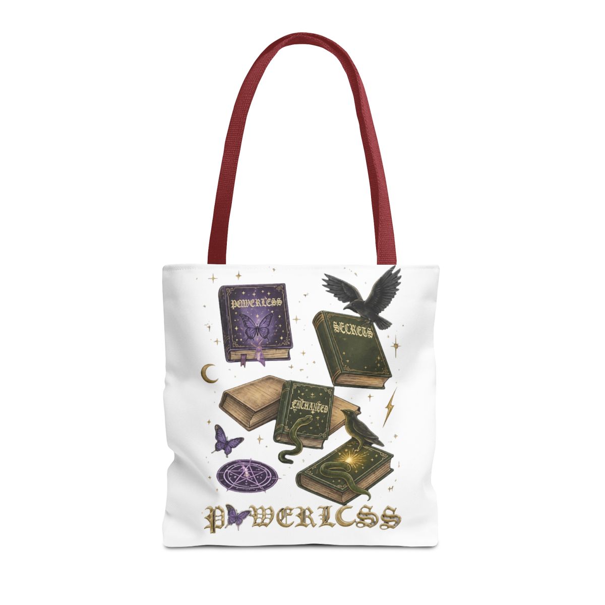 VAMSII Powerless Bookish Merch Powerless Book Quote Inspired Crossbody Bag Fantasy Book Lover Gifts | Lauren Roberts - alternate angle 5, merchandise